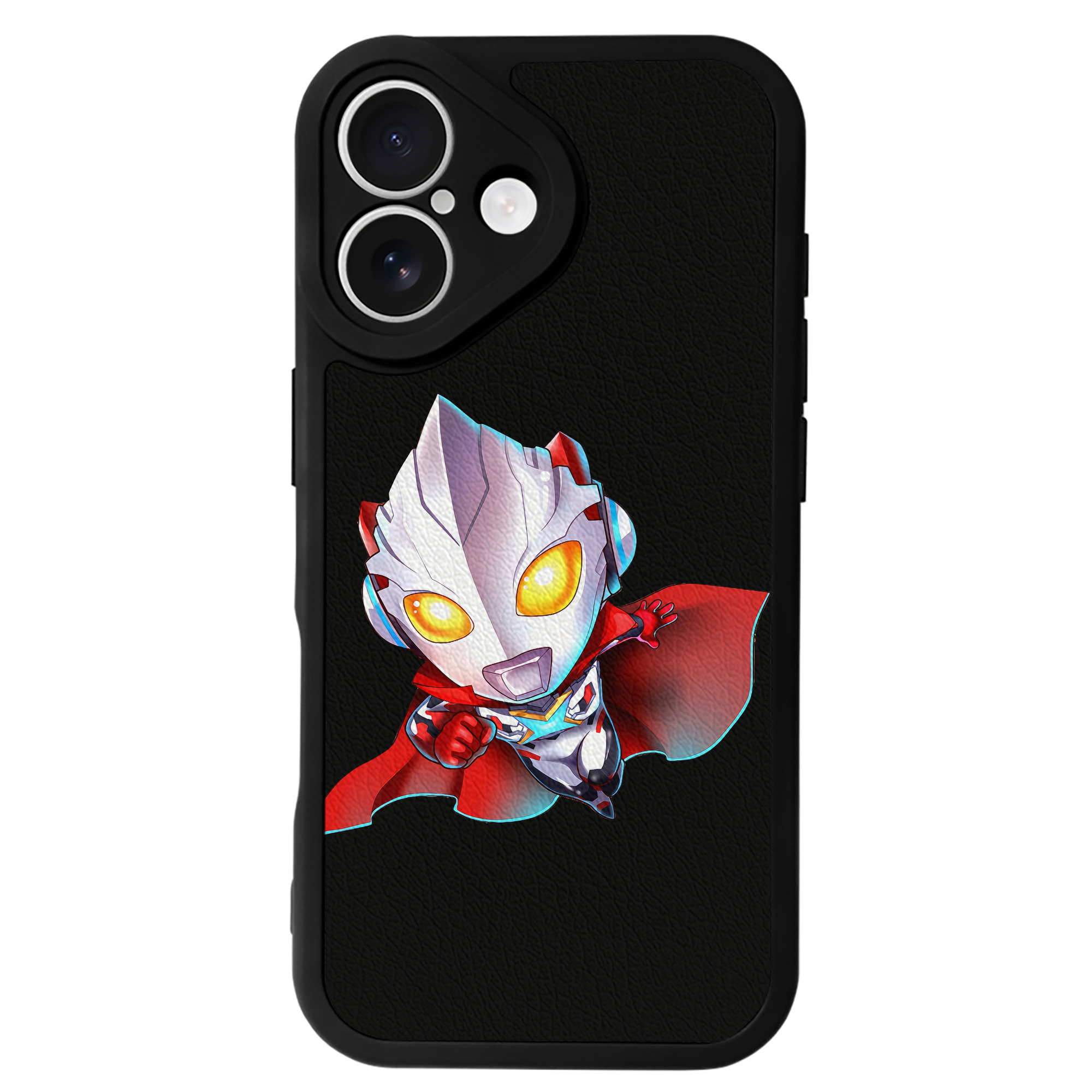 （画像用） ウルトラマン Ultraman 【iPhone 16シリーズ対応】シリコンスマホケース（レザー調） 材質：シリコン